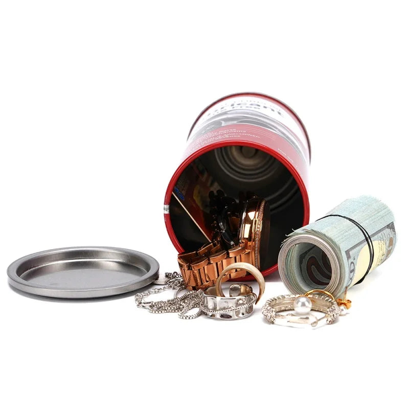 Creative Home Compartment Lubrocant With Jewelry Can Hidden Storage Money Concealed For Box Coin Safety And Storage Accessories